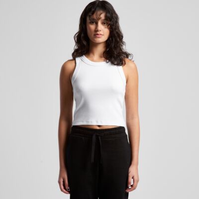 AS Colour - Wo's Organic Rib Crop Tank Thumbnail